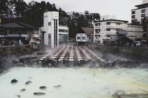 Heilquellen in Kusatsu Japan